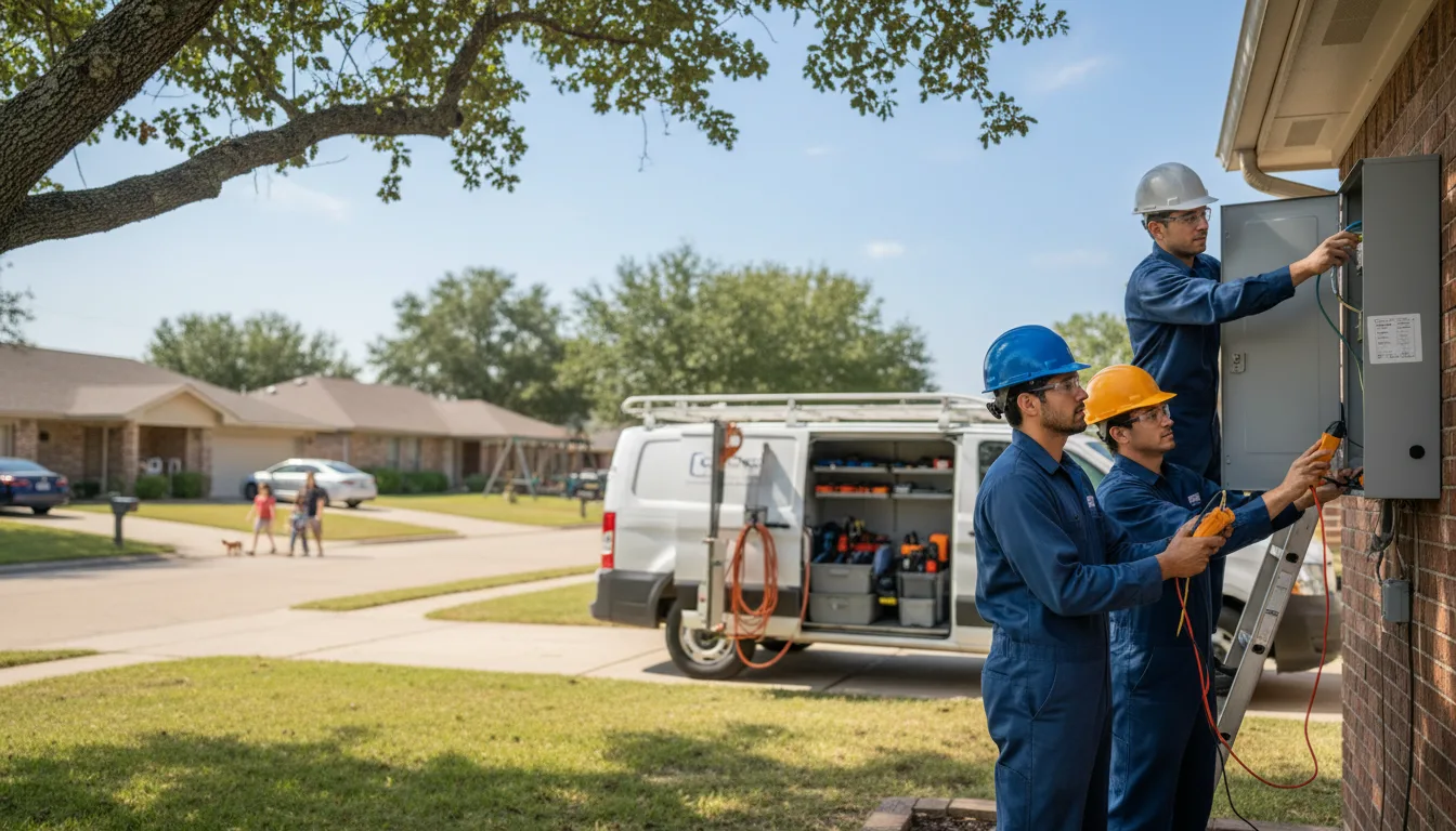 Certified electrician providing emergency electrical services in Junction, TX